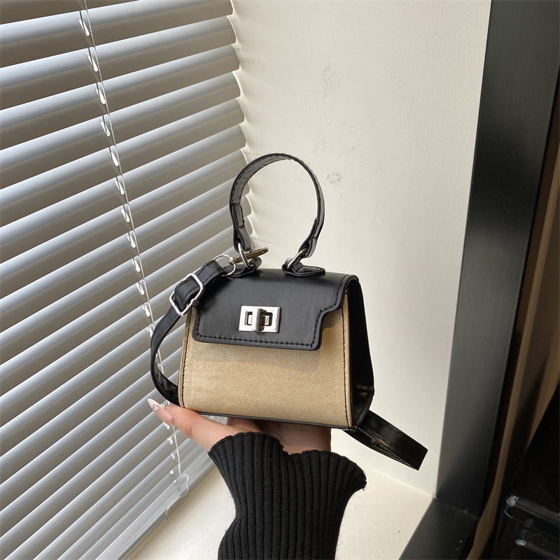 Damen Mini-Handtasche mit luxuriösem Lederlook und praktischen Tragegriffen Nord Taschen