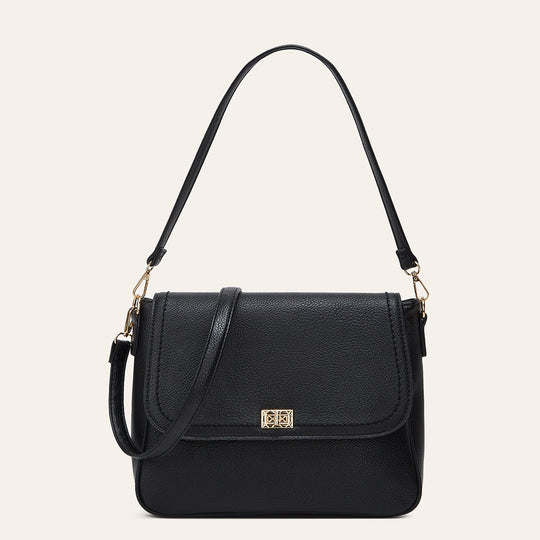 Damen Umhängetasche aus hochwertigem Kunstleder mit eleganter Klappenfront Nord Taschen