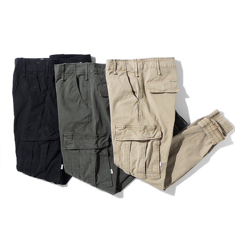 Herren robuste Cargo-Joggerhose mit elastischem Saum und Mehrfachtaschen Nord Taschen