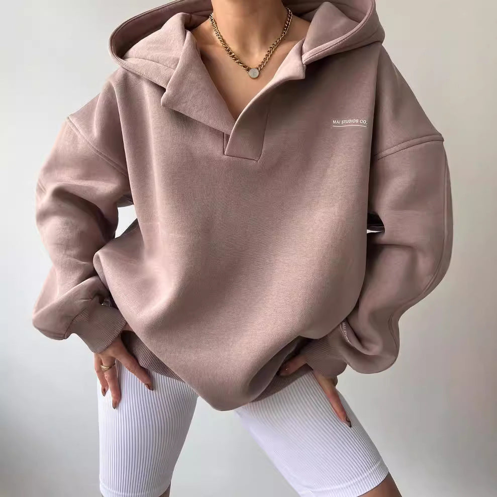 Damen Voluminöser Sculpt-Hoodie mit Oversize-Silhouette und markanter Kapuze Nord Taschen