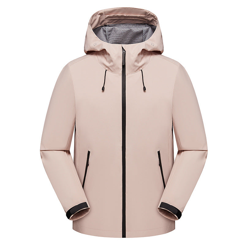 Herren Urbaner Softshell-Regenparka mit getapten Nähten, verstellbarer Kapuze und wasserdichtem Reißverschluss Nord Taschen