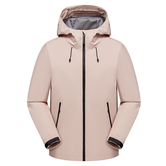 Herren Urbaner Softshell-Regenparka mit getapten Nähten, verstellbarer Kapuze und wasserdichtem Reißverschluss Nord Taschen