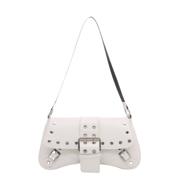 Damen edle Schultertasche mit trendigem Schnallenverschluss Nord Taschen