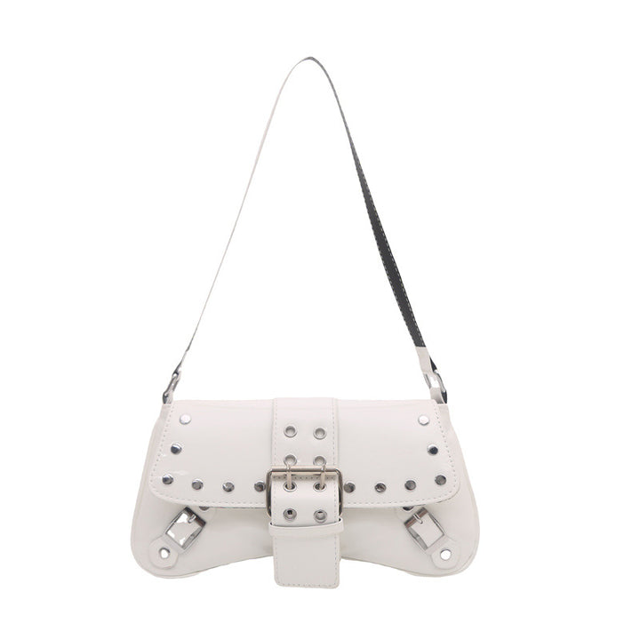 Damen edle Schultertasche mit trendigem Schnallenverschluss Nord Taschen