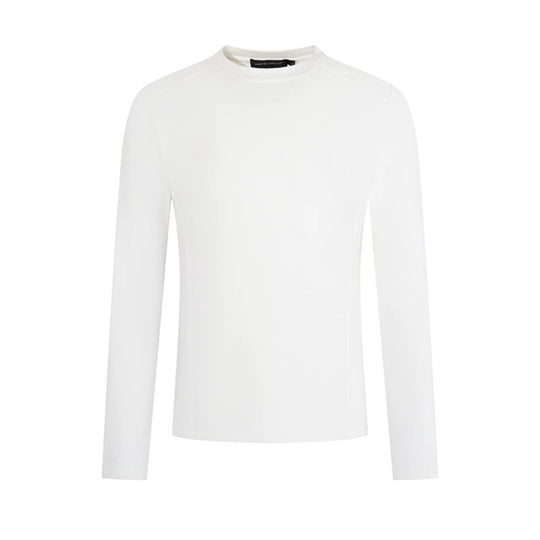 Herren Atmungsaktives Slim-Fit Feinstrick-Langarmshirt mit Rundhals Nord Taschen