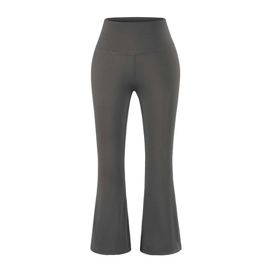 Damen High‑Waist Yoga-Flarehose mit ausgestelltem Schlag und Komfortbund Nord Taschen