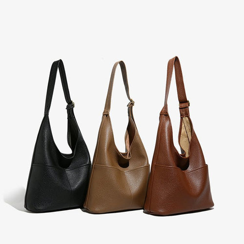 Damen praktische Hobo-Tasche aus geschmeidigem Leder Nord Taschen