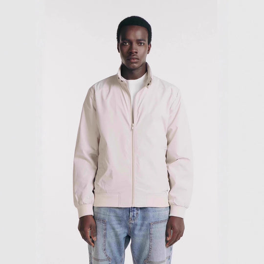 Herren Leichte Harringtonjacke aus Microfaser mit Stehkragen, Reißverschluss und Rippenbündchen Nord Taschen