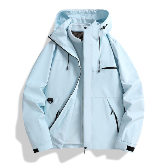 Herren Urban-Softshelljacke mit abgedichteten Nähten, verstellbarer Kapuze und minimalistischen Taschen Nord Taschen