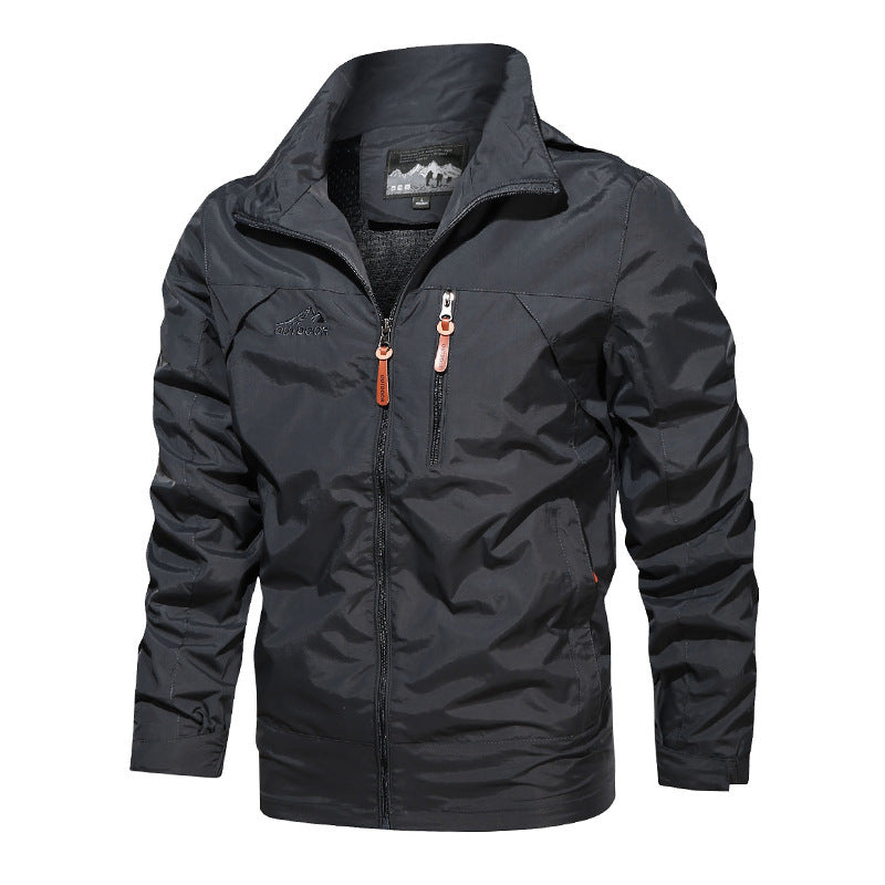 Herren  leichte Outdoorjacke Windbreaker mit wasserabweisender Beschichtung und atmungsaktivem Meshfutter Nord Taschen