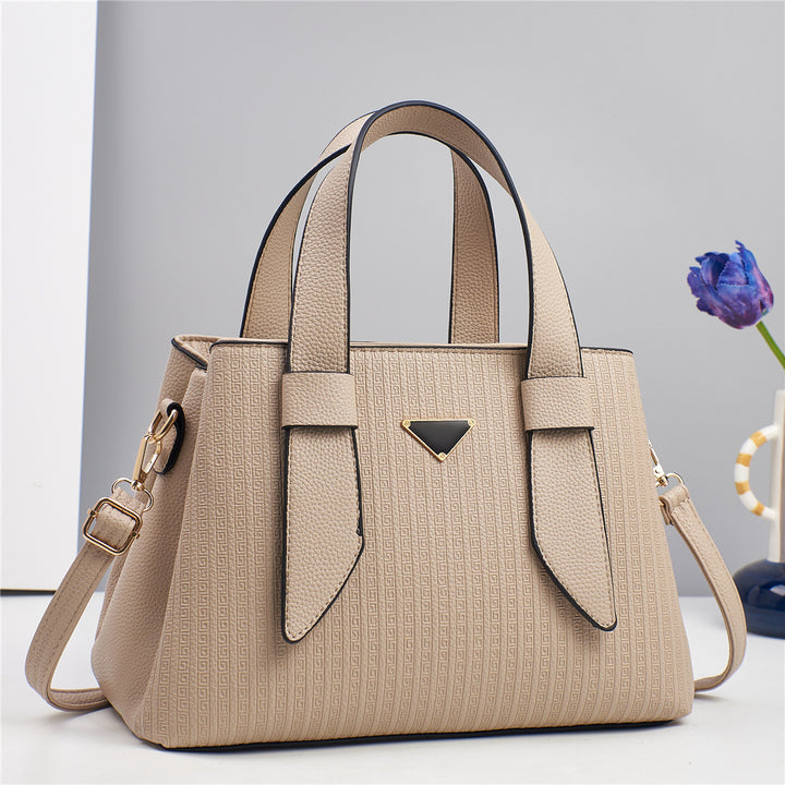 Damen elegante Handtasche mit strukturiertem Obermaterial und abnehmbarem Schulterriemen Nord Taschen