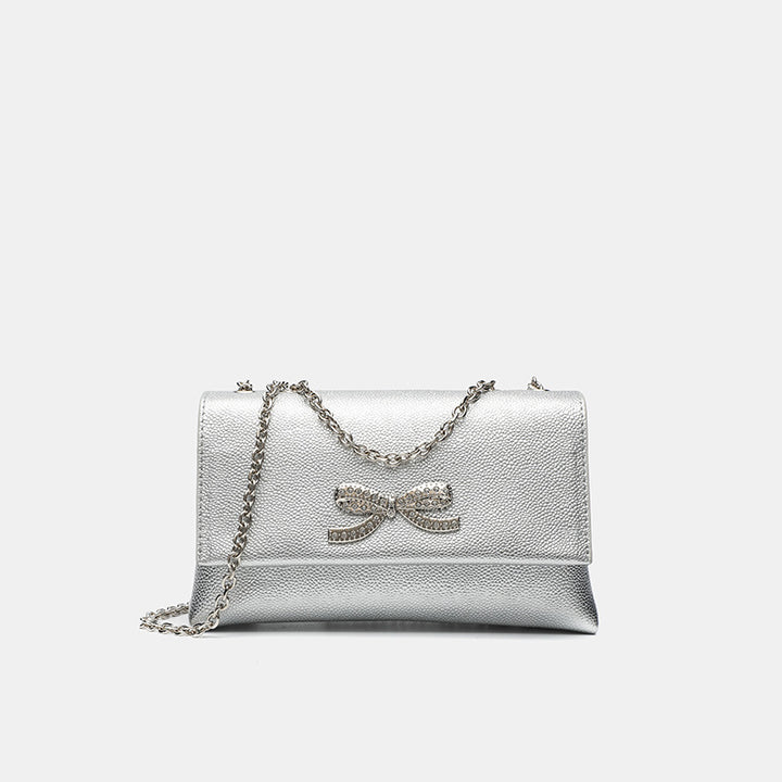 Damen Clutch-Tasche mit funkelndem Kristallverzierung Nord Taschen