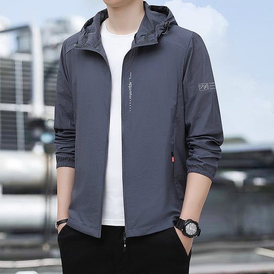 Herren Leichte wasserabweisende Outdoorjacke Nord Taschen