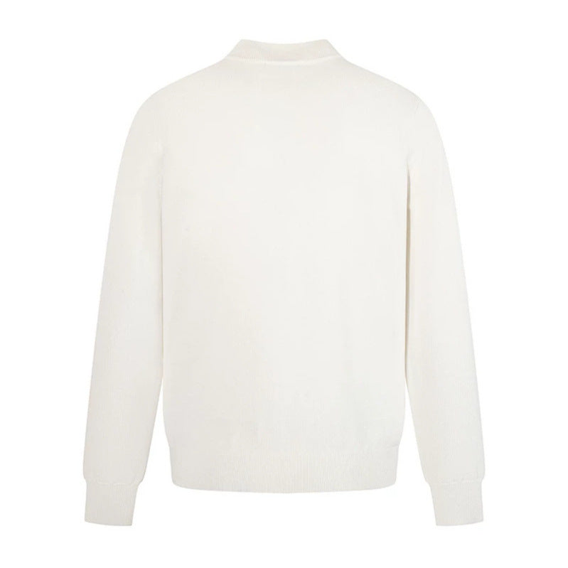 Herren Feinstrickpullover mit leichtem Stehkragen und gerippten Bündchen Nord Taschen