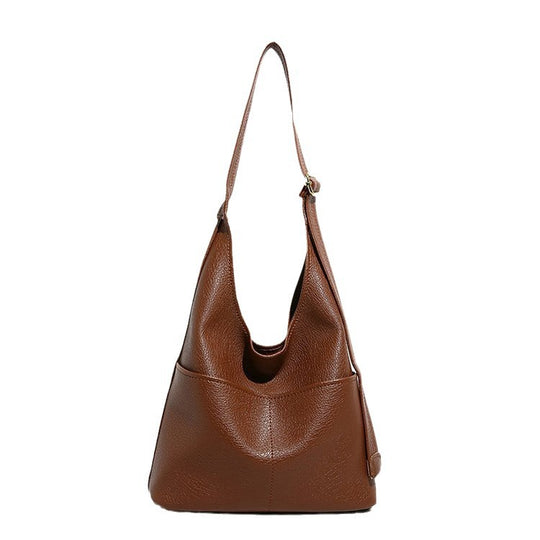 Damen praktische Hobo-Tasche aus geschmeidigem Leder Nord Taschen