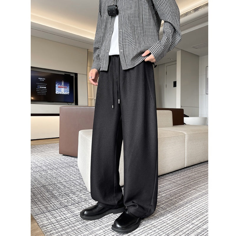 Herren Weite Lounge-Hose mit elastischem Bund, Kordelzug und softem Jersey-Material Nord Taschen