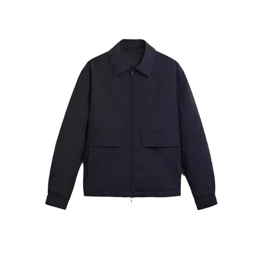 Herren Leichte Utility-Blousonjacke mit Hemdkragen und aufgesetzten Pattentaschen Nord Taschen