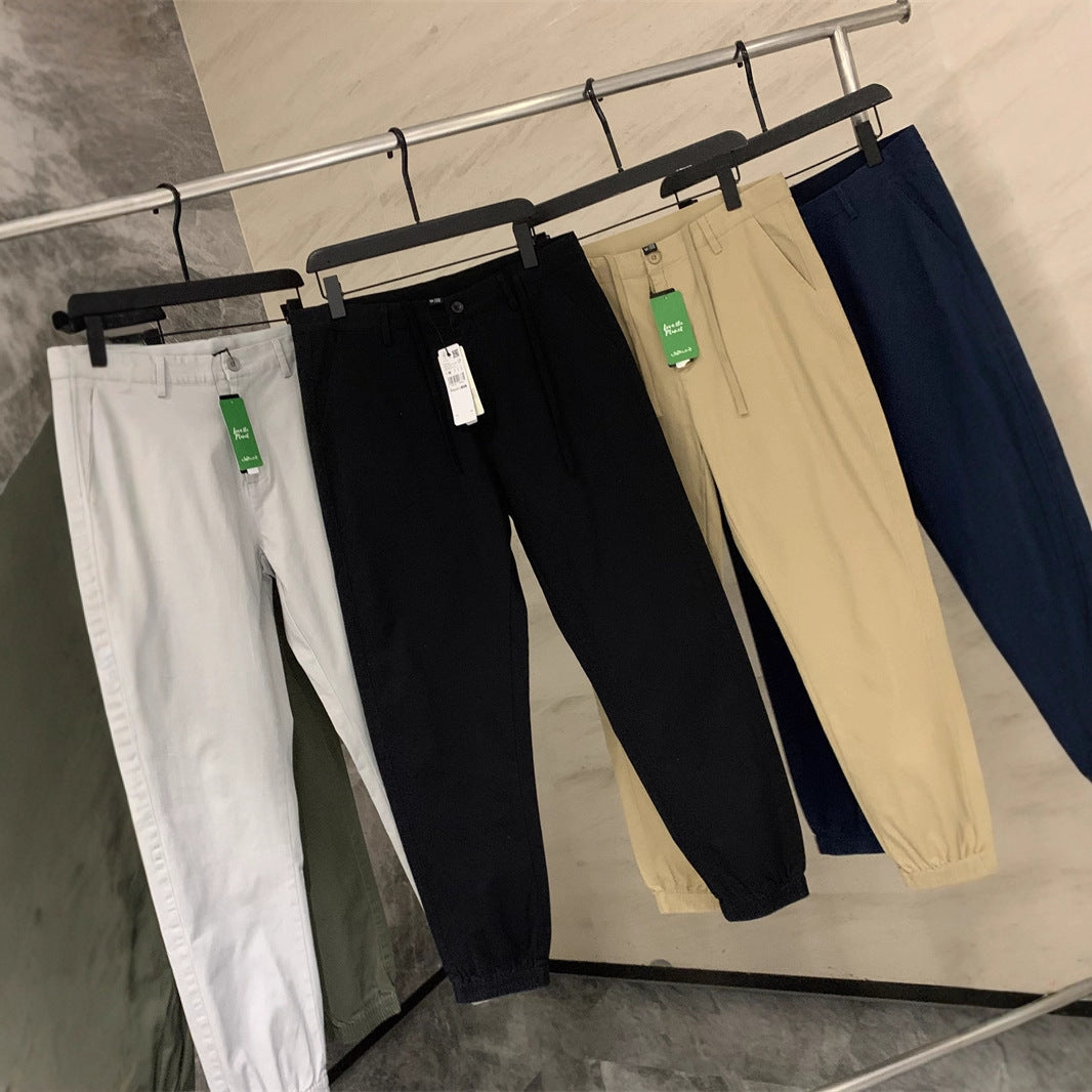 Herren Chino-Jogger mit elastischem Saum und Bundfalten Nord Taschen