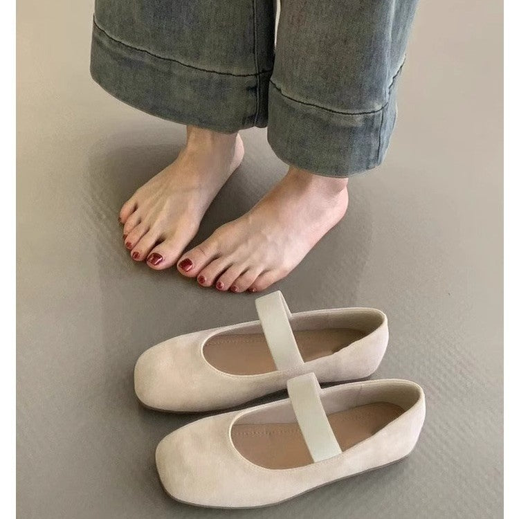 Damen Ballerinas mit komfortablem Riemen und weichem Obermaterial