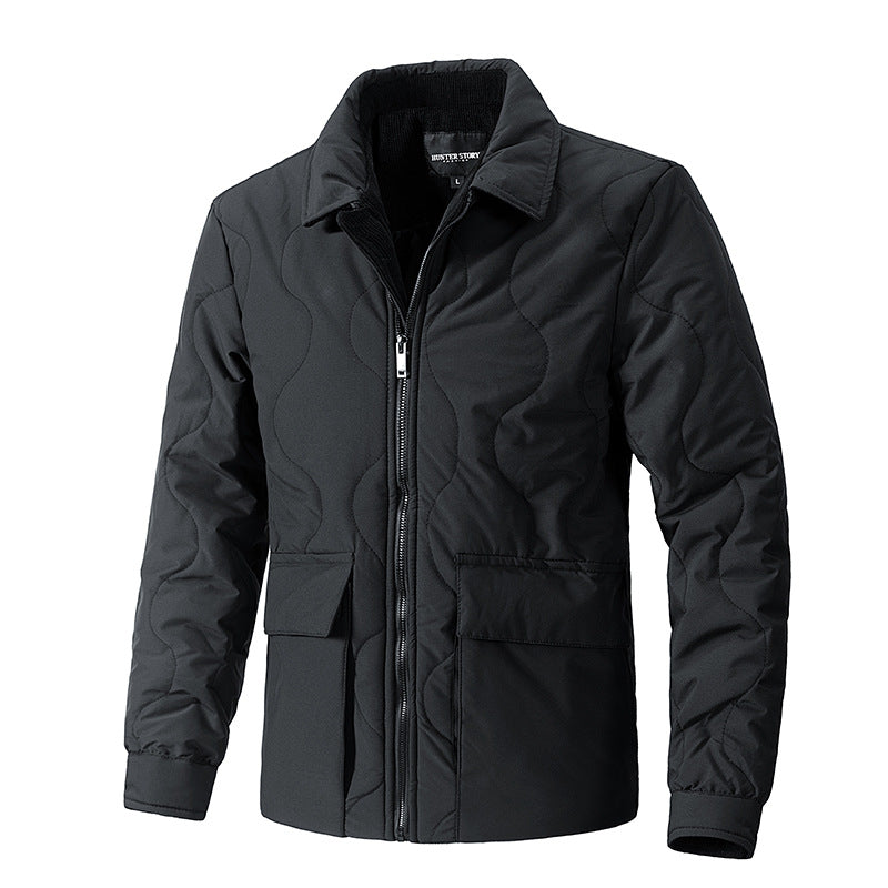 Herren gesteppte Thermo-Fieldjacke mit Reißverschluss Nord Taschen