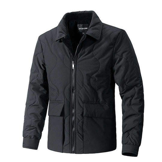 Herren gesteppte Thermo-Fieldjacke mit Reißverschluss Nord Taschen
