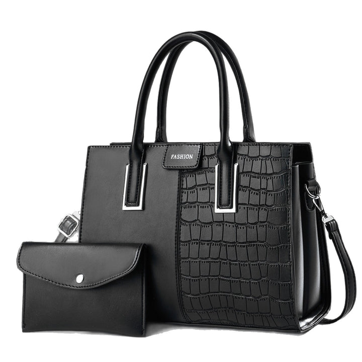 Damen elegante Handtasche im Krokodil-Look mit abnehmbarer Mini-Clutch Nord Taschen