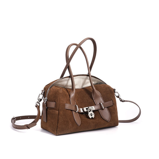 Damen modische Handtasche aus feinem Wildleder mit verstellbarem Schulterriemen Nord Taschen