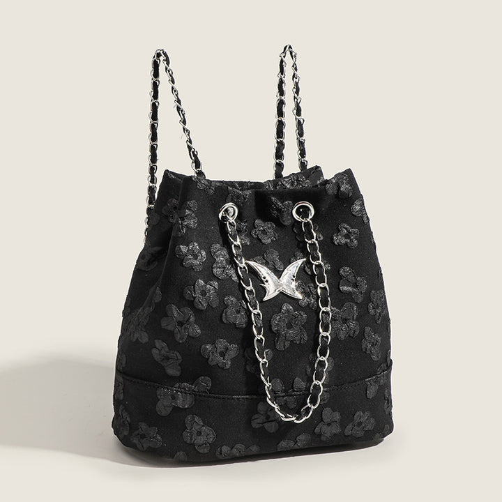 Damen Hobo-Tasche aus hochwertigem Denim mit eleganten Kettenhenkeln Nord Taschen