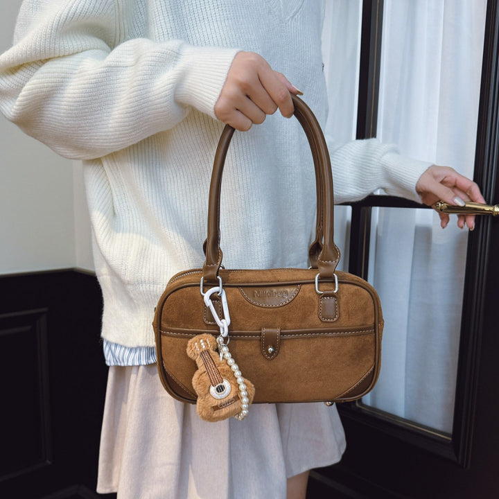 Damen modische Handtasche mit süßem Gitarrenanhänger Nord Taschen