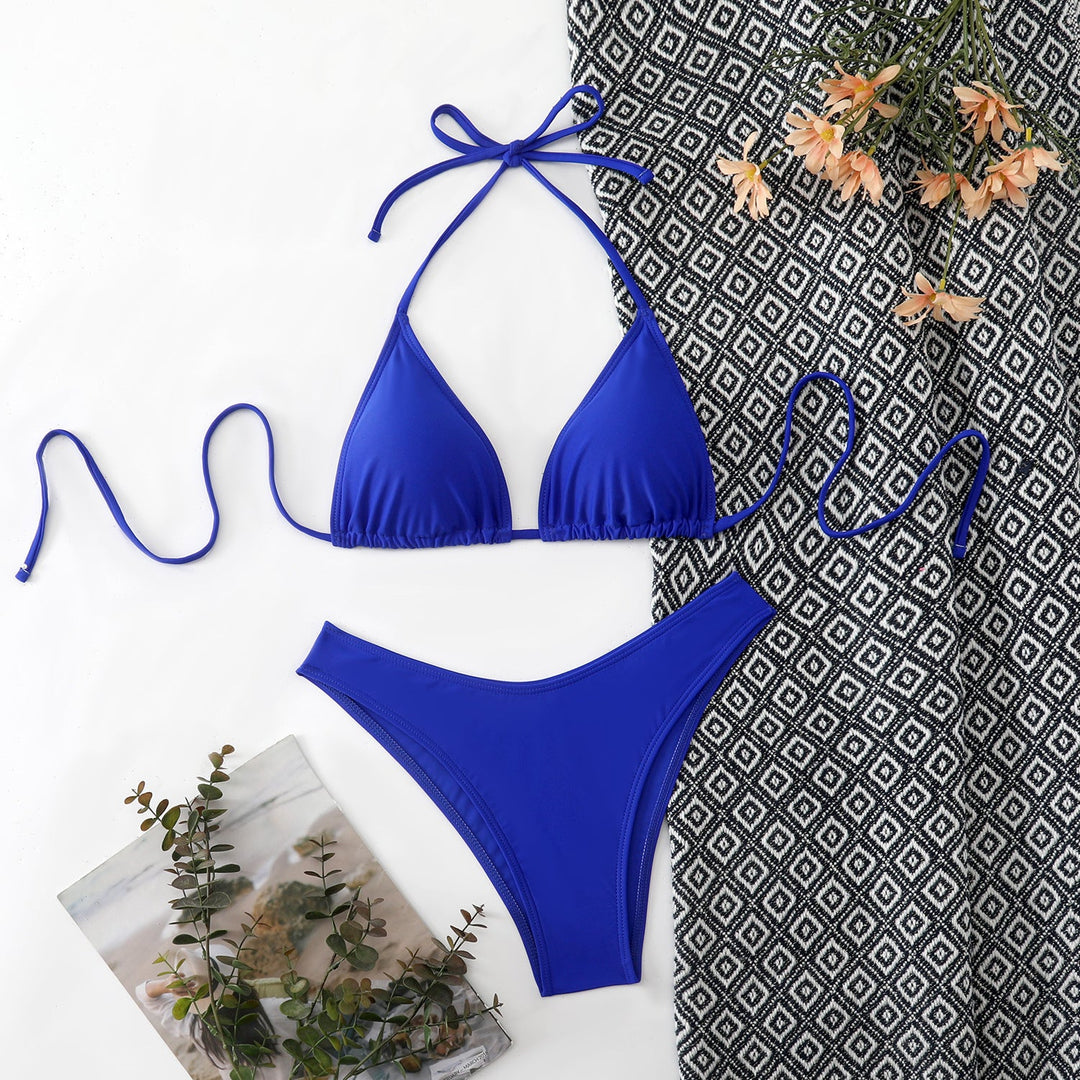 Damen Triangel-Bikini mit verstellbaren BindNord Taschenändern