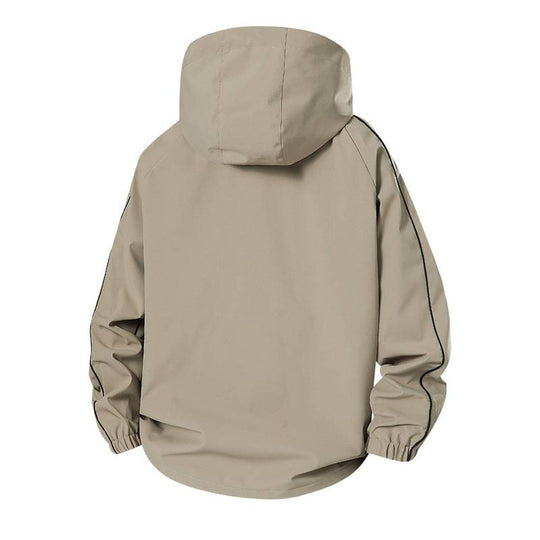 Herren Leichte Softshell-Outdoorjacke mit Kapuze, elastischen Bündchen und durchgehendem Reißverschluss Nord Taschen