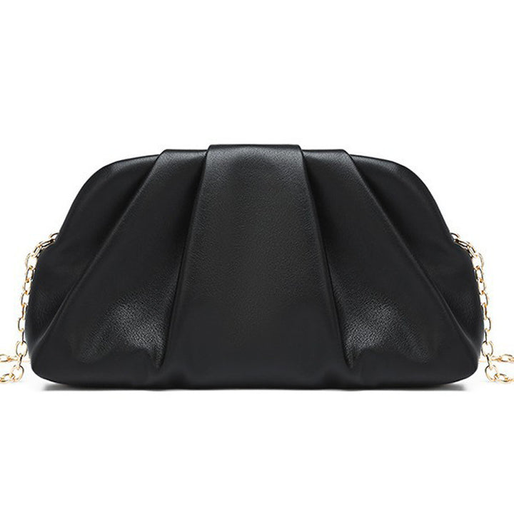 Damen elegante Clutch mit raffiniertem Faltendesign Nord Taschen