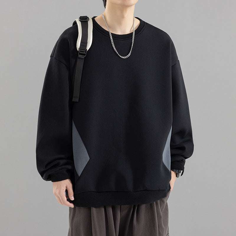 Herren Oversized Sweatshirt mit kontrastierenden Seitentaschen und weichem Fleecefutter Nord Taschen