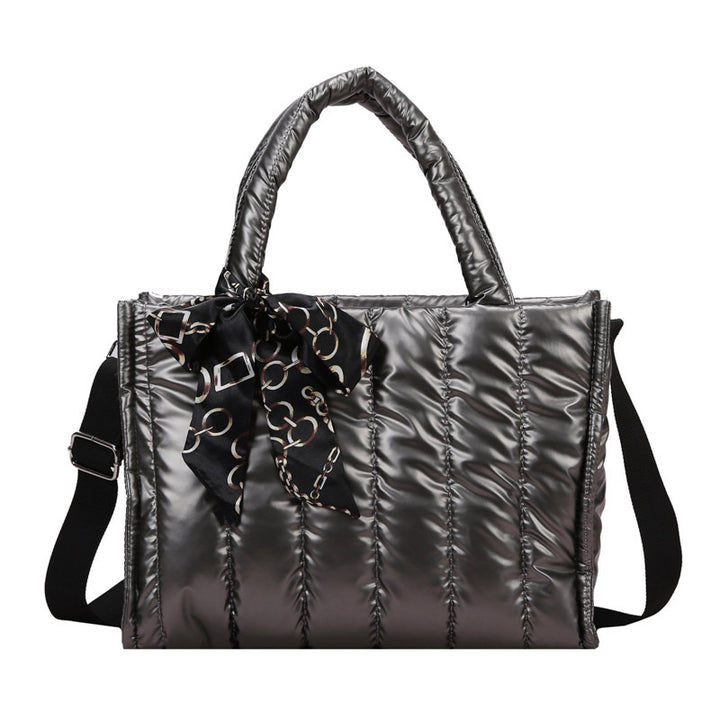 Damen Stepp Handtasche mit elegantem Schal Nord Taschen