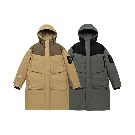 Herren Wasserabweisender Stepp-Winterparka mit Kapuze und Multifunktionstaschen Nord Taschen