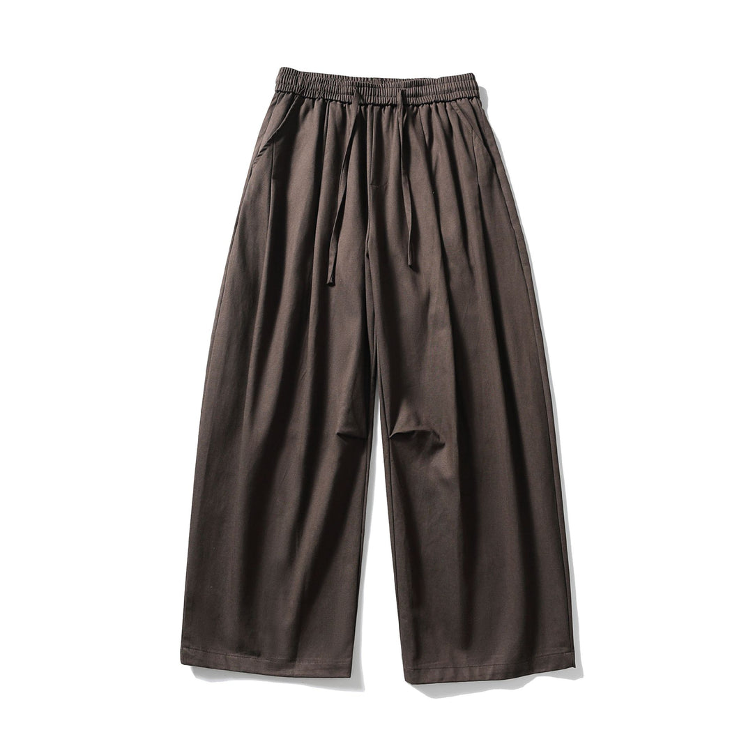 Damen Weite Culotte-Hose mit hohem elastischem Bund und Kordelzug Nord Taschen