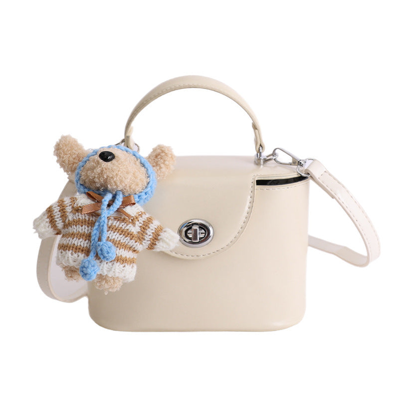 Damen Mini-Handtasche mit niedlichem Tieranhänger Nord Taschen