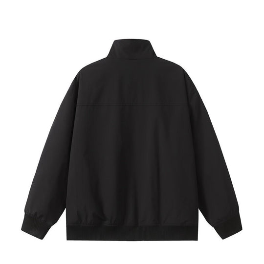 Unisex Kurz geschnittene Oversize-Bomberjacke mit Stehkragen, verdeckter Frontblende und Rippenbündchen Nord Taschen