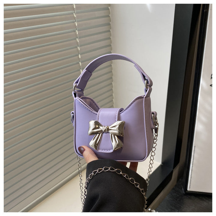 Damen charmante Handtasche mit verspieltem Schleifenakzent Nord Taschen