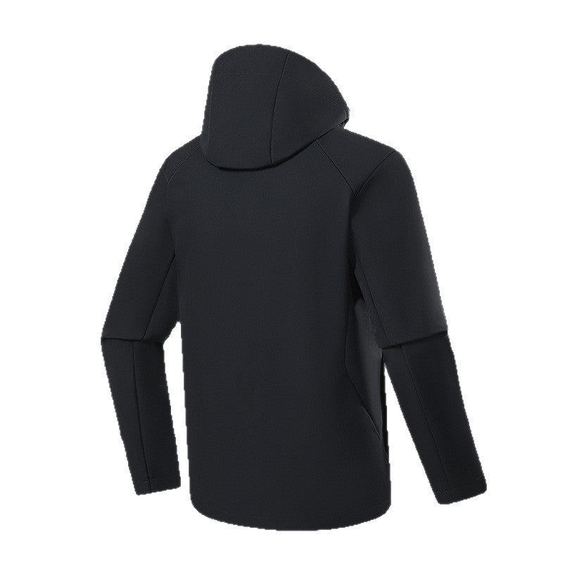 Herren Atmungsaktive Softshell-Fleecejacke mit mehrlagiger Membran, ergonomischem Schnitt und verstellbarer Kapuze Nord Taschen