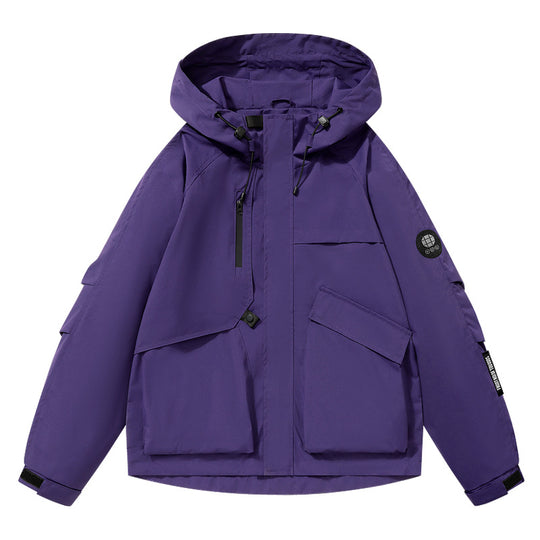 Damen Utility-Softshelljacke mit Kapuze, wasserabweisender Membran und Multifunktionstaschen Nord Taschen
