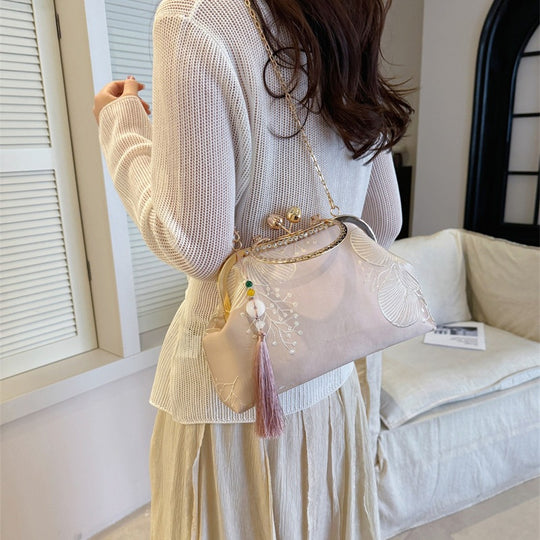 Damen elegante Clutch-Tasche mit hochwertigem Verzierrungsdesign Nord Taschen