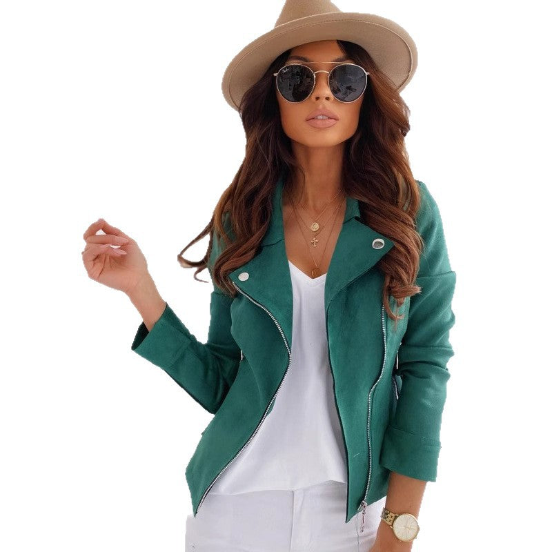 Damen elegante und trendige jacke im Biker-Stil - Arvani