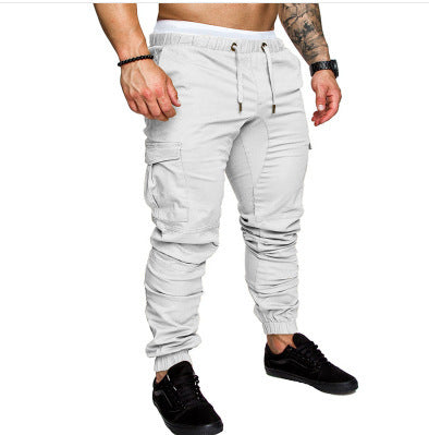 Herren taillierter Cargo-Jogger mit elastischem Bund, Kordelzug und aufgesetzten Taschen Nord Taschen