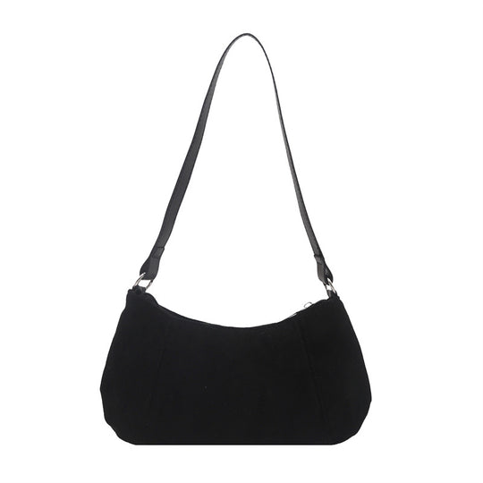 Damen Umhängetasche mit luxuriösem Wildleder-Finish und praktischem Schulterriemen Nord Taschen