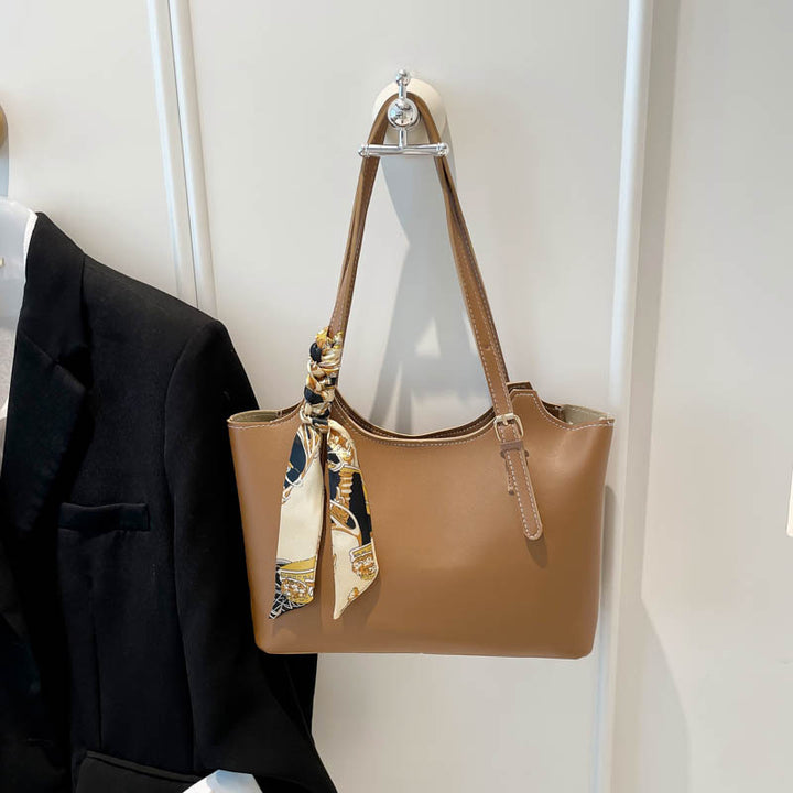 Damen elegante Shopper-Tasche mit abnehmbarem Schalsdetail Nord Taschen