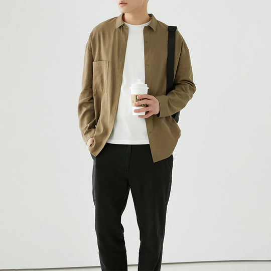 Herren Overshirt aus Baumwoll-Mix mit Brusttasche Nord Taschen