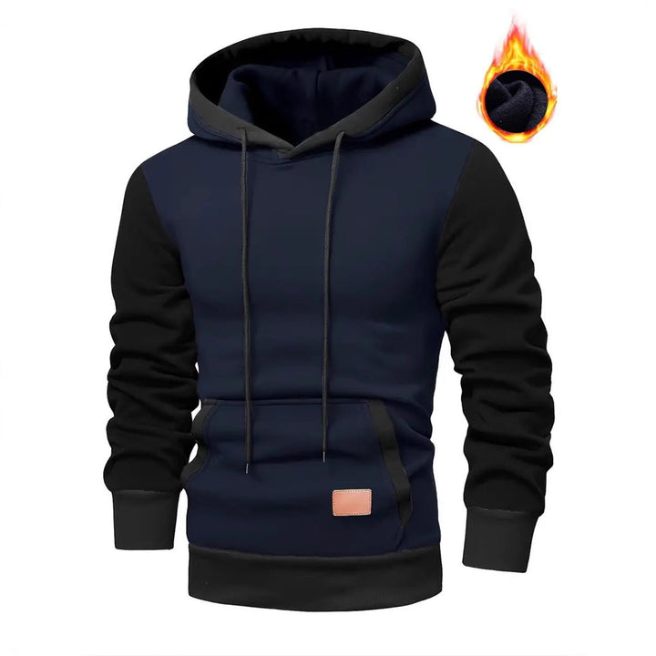 Herren modischer Hoodie mit praktischen Taschen und kontrastrierendem Design