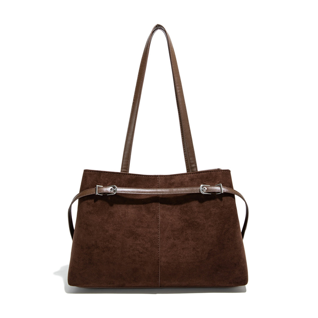 Damen elegante Handtasche mit luxuriösem Wildleder-Look Nord Taschen