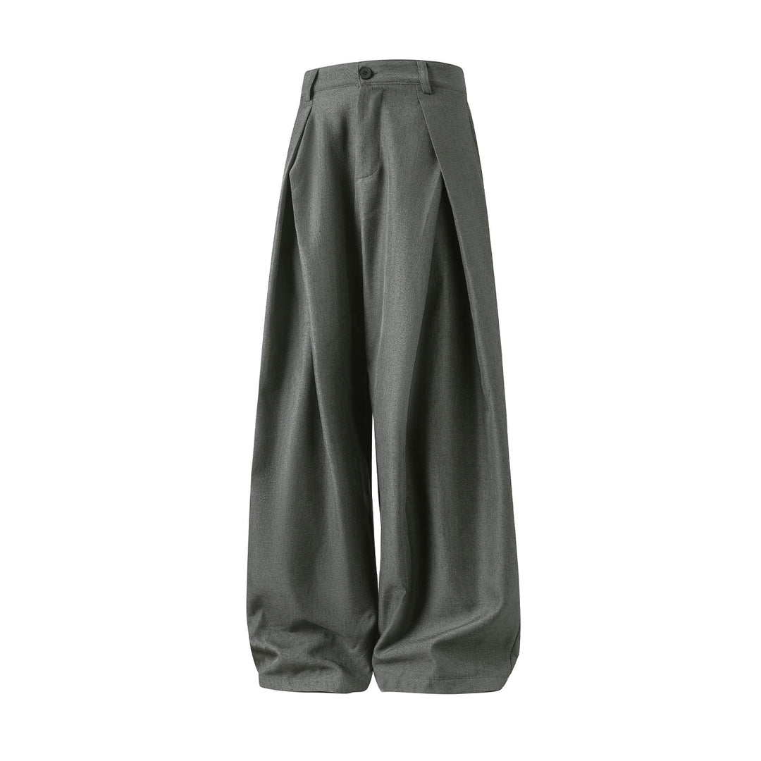 Damen Hochgeschnittene Palazzo‑Hose mit überlappenden Falten und weitem Ballonbein Nord Taschen
